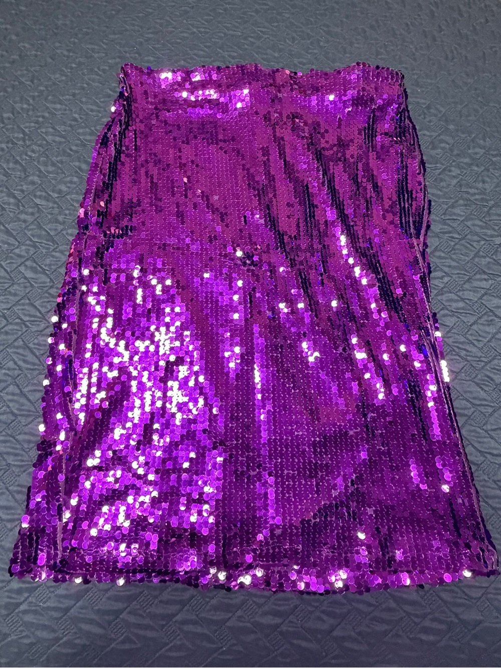 Eloquii Purple Sequin Pencil Skirt